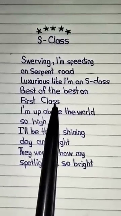 stray kids s class lyrics #lyrics #song #straykids