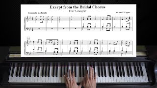 Video thumbnail of "Wagner - Bridal Chorus (Here Comes the Bride) | Piano Tutorial"