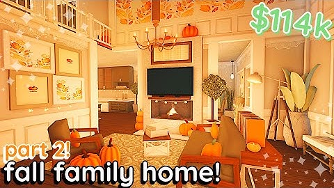 *PART 2* Bloxburg Fall Family House Interior Tutorial