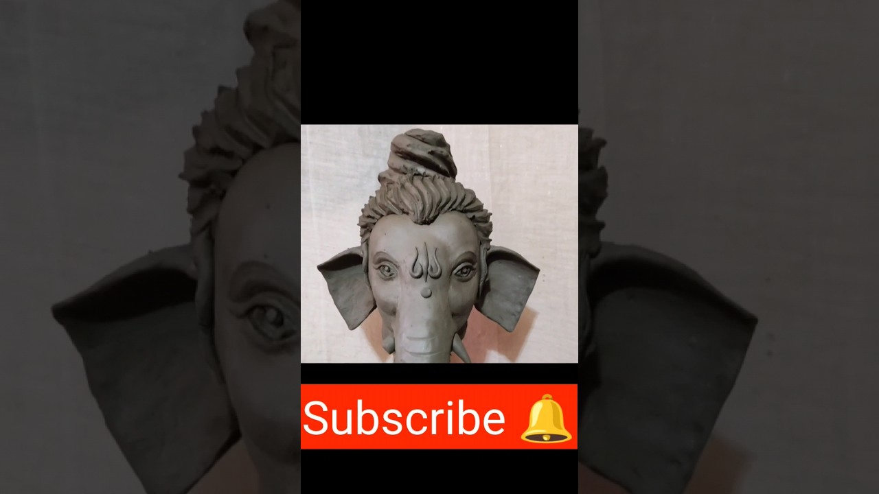 Ganesh murti face making prosess//Idol Ganesh face//Ganesh jii ka murti.