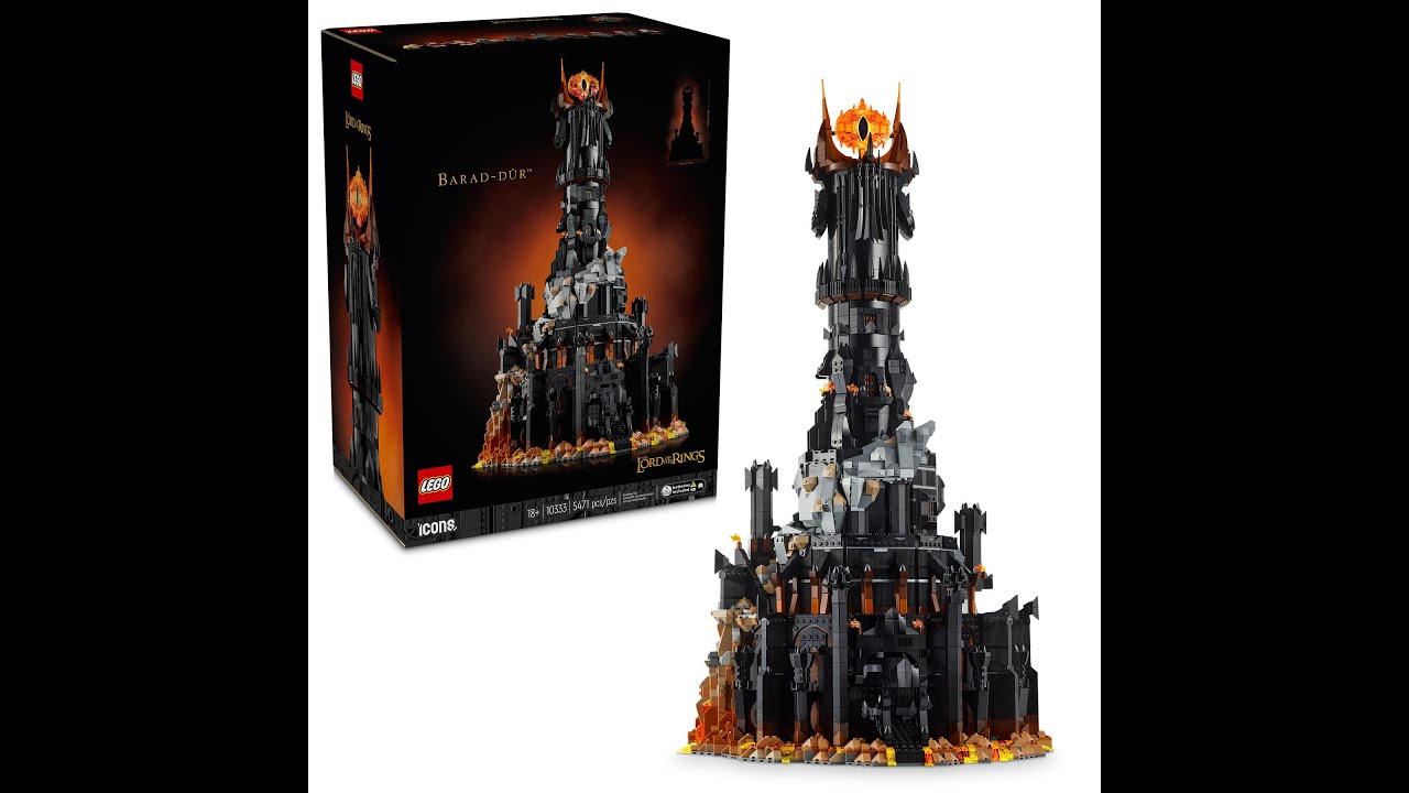 {18+} Tower of Barad-dur Lego set putting it together part 1