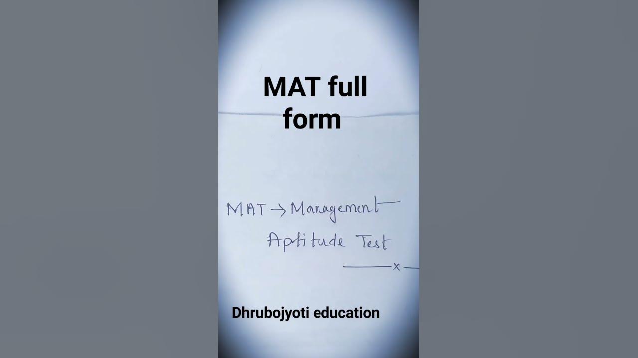 Mat full form what is the full form of mat youtubeshorts shorts 