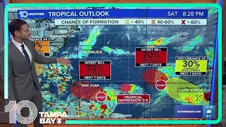 Tracking the Tropics: National Hurricane Center now monitoring 5 areas of possible tropical activity