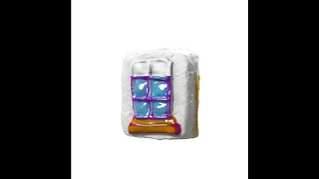 036 Donut bun window 3D model with UV map