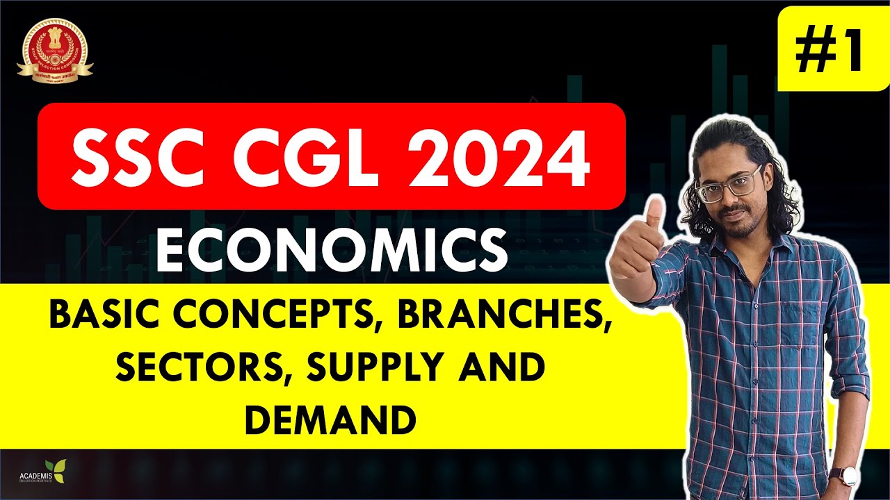 SSC CGL 2024 - STUDY PLAN - Revision Class - Economics - 1 - YouTube
