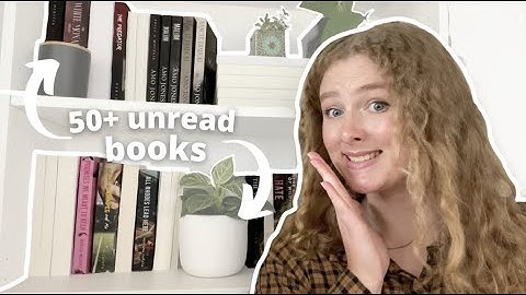 all of the unread books i own | my physical TBR + the Oodie AD