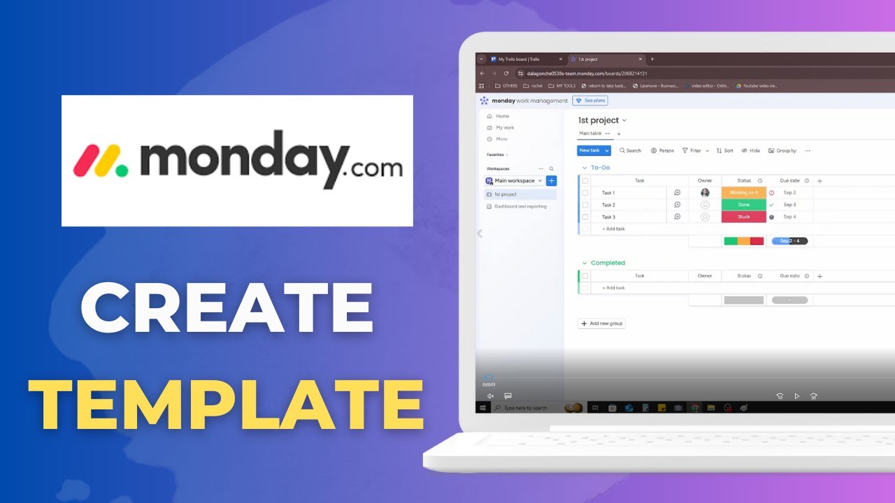 How to Create a Template on Monday com Full 2025 Guide - YouTube