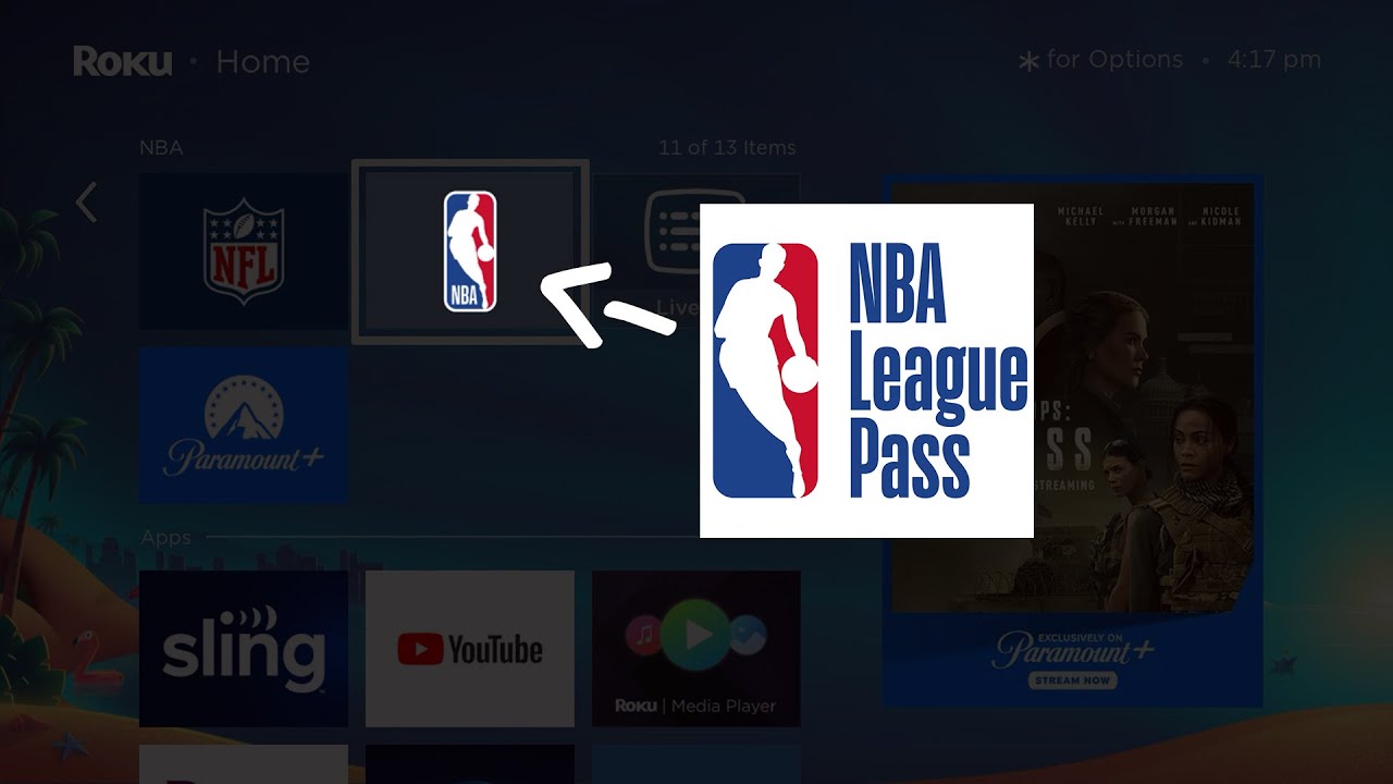 watch nba league pass on roku