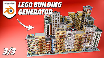 Making a LEGO City Generator with Blender | Building Generator Tutorial 3/3