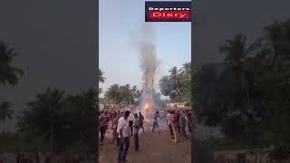 Reporters Diary #updatetoday kudchadkars celebrated traditional holi today at near CTN school