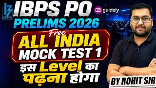 IBPS PO Prelims 2026 | Reasoning Live Mock Solution | Best Logic & Short Tricks by Rohit Sir