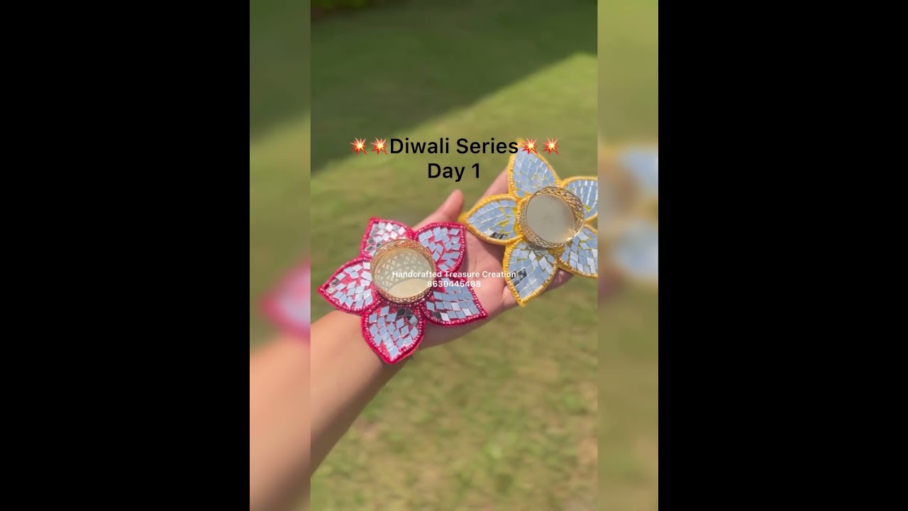 Diwali Series Day 1 |Tea light candle holder |diwali home decor | dm💌 to order