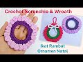 Crochet Scrunchie and Wreath Ornaments || Beginner Crochet Tutorial