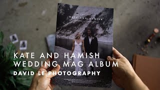 Kate and Hamish Wedding Magazine Album Overview
