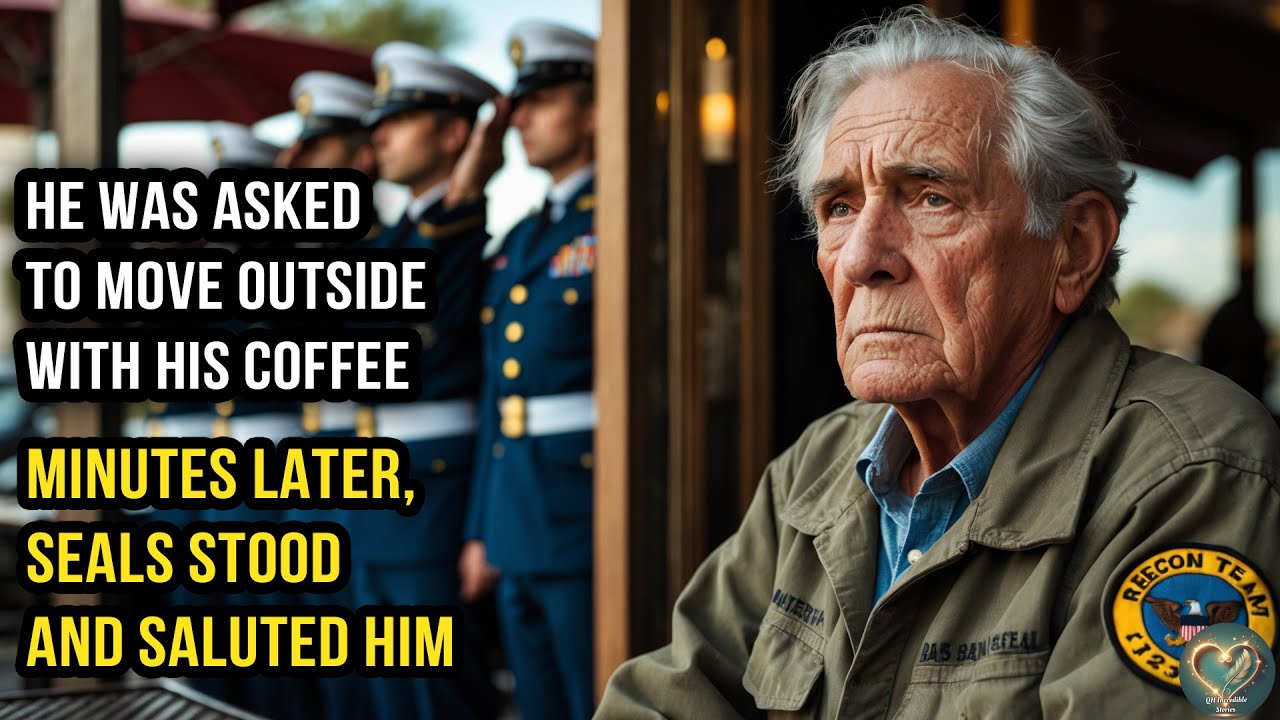 He Was Asked to Move Outside With His Coffee — Minutes Later, SEALs Stood and Saluted Him