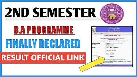 DU SOL B.A PROG. 2ND SEMESTER RESULT FINALLY DECLARED 2022 II HOW TO CHECK - @SOLDEFENCE