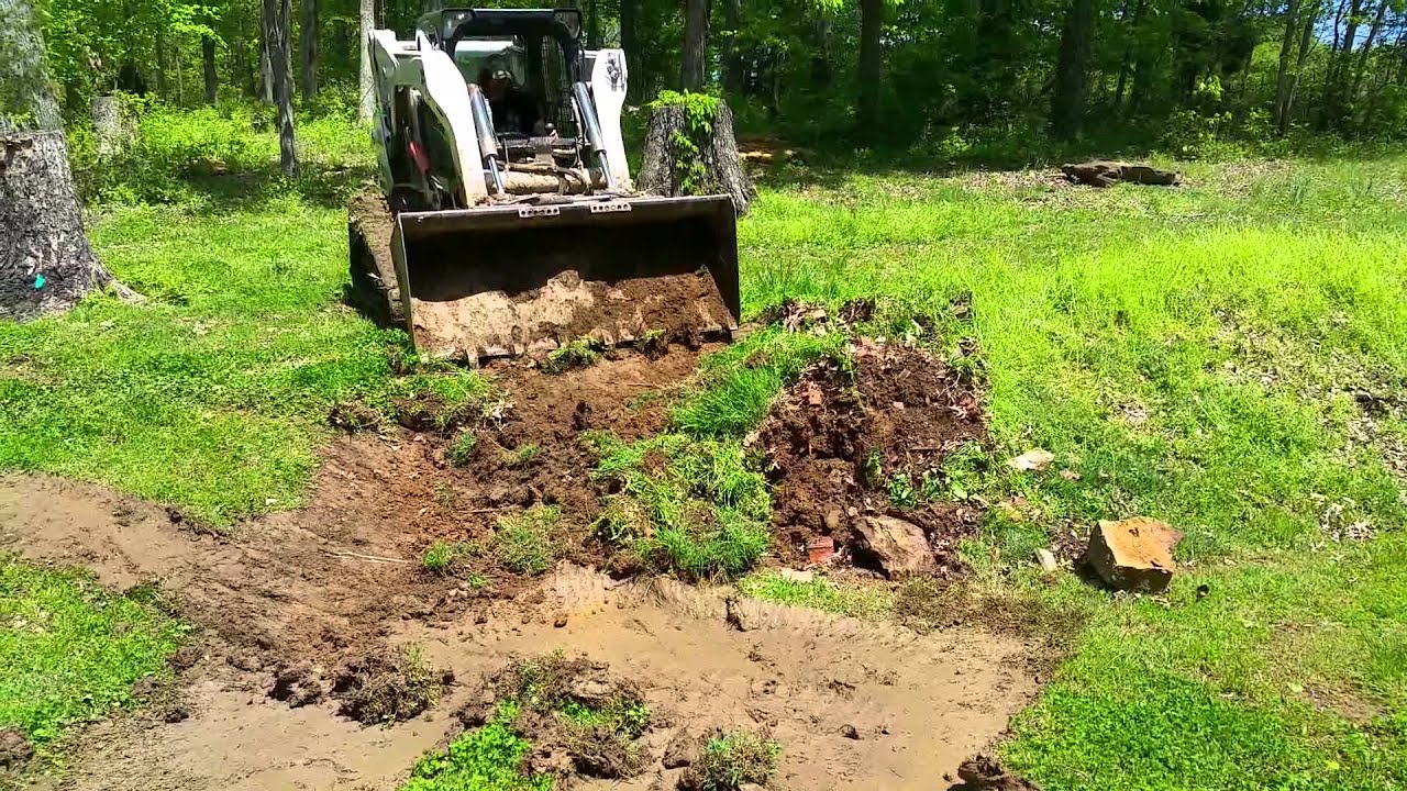 Bobcat digging RV pad YouTube