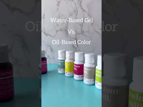 Water vs Oil Food colors