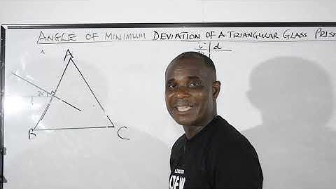 K - Series | Angle of Minimum Deviation of A Triangular Glass Prism | by Samuel D. Koidia