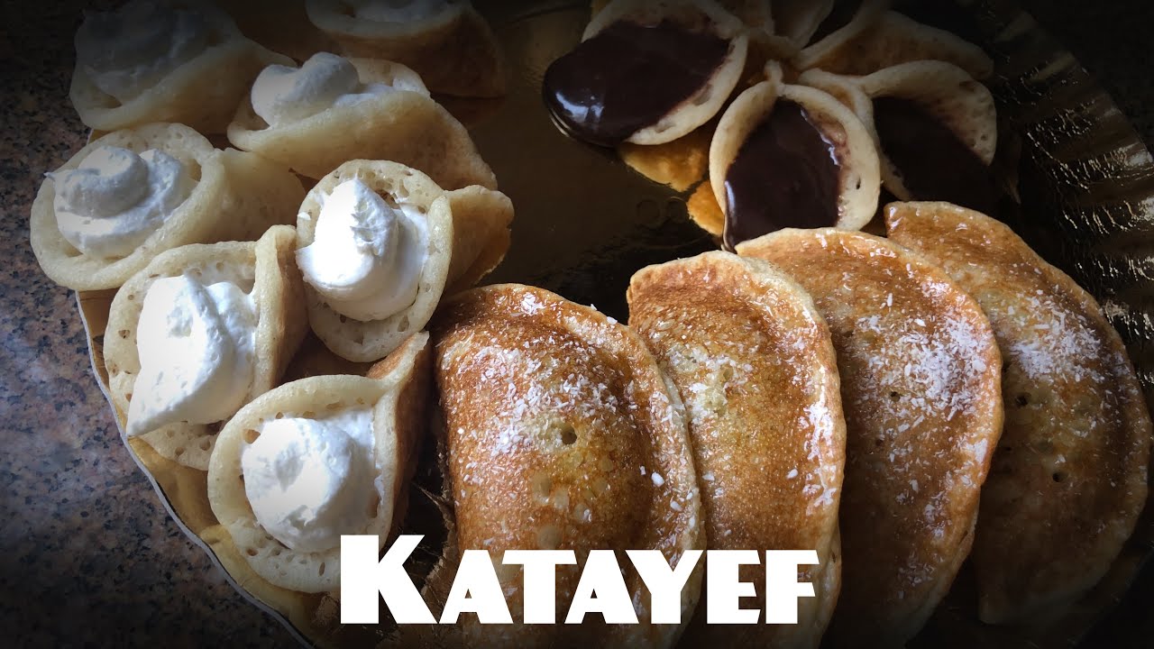 Katayef pastelitos dulces tradicionales muy ricos