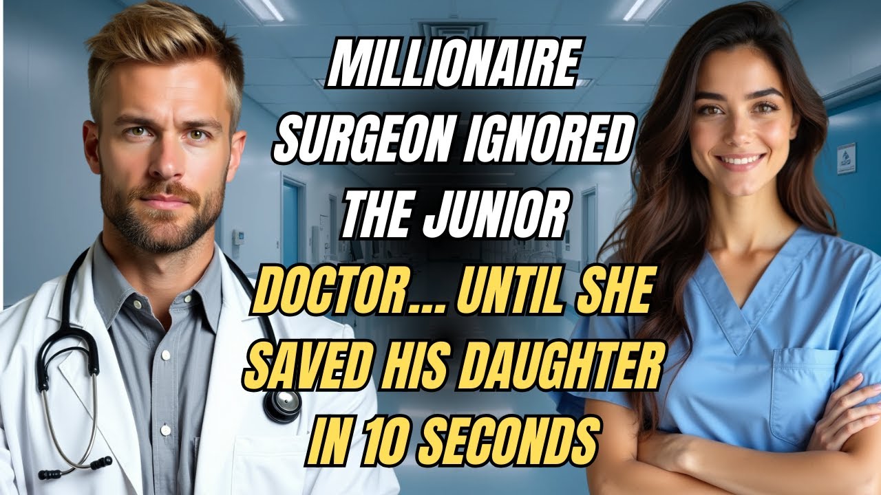 MILLIONAIRE SURGEON ignored the JUNIOR DOCTOR… until she SAVED his