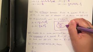 Discrete math 1.2 set operations (part 2)