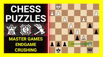 Chess Puzzles to Practice. Themes: Master games, Endgame, Crushing. Learn Chess