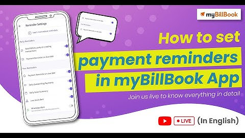 How to set payment reminders | English Live