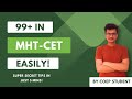 99 guaranteed  top tips by mht cet topper  mht cet 2024  mhtcet  mhtcetpreparation coep