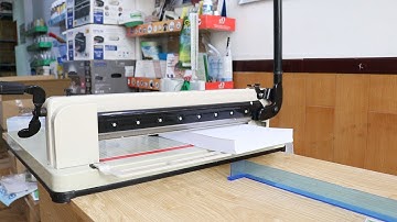 Bàn cắt giấy A3 YG - 858 | Bàn cắt giấy chuyên nghiệp A3 - cắt 450 tờ/lần