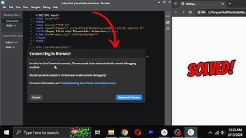 Solved | Brackets Live Preview not Working | Chrome needs to be relaunched with remote debugging..