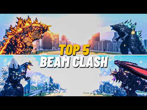 TOP 5 GIANT BEAM CLASHES! | Kaiju Alpha