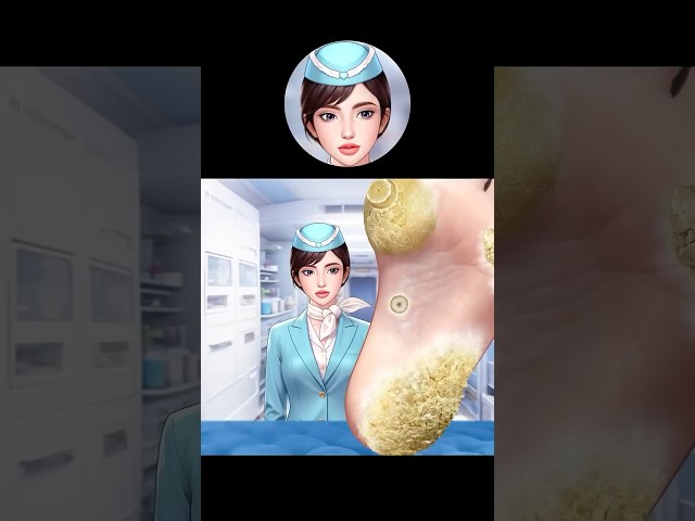 [ASMR] Flight Attendant’s Thick Calluses Care!🦶PART1