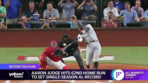 The Yankees’ Aaron Judge hits record-breaking 62nd home run