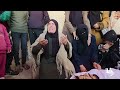 وداع وتشييع ثلاثة شهداء ارتقوا بنيران جيش الاحتلال الإسرائيلي في دير البلح وسط قطاع غزة