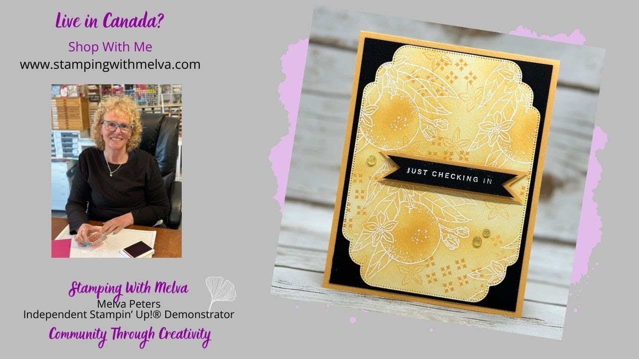 Live with Stamping with Melva - Emboss Resist Technique - YouTube