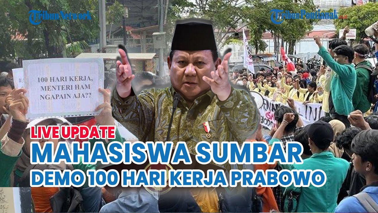 🔴 Mahasiswa Sumbar Kritik Kinerja Pemerintahan Prabowo di 100 Hari Pertama Lewat Aksi Damai di DPRD