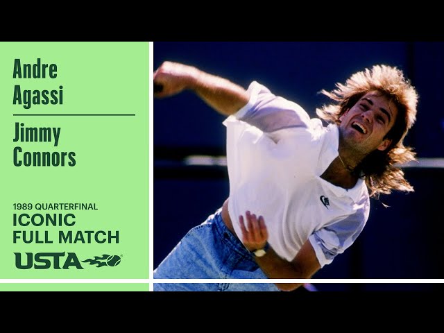 Andre Agassi vs. Jimmy Conners Iconic Full Match | 1989 US Open