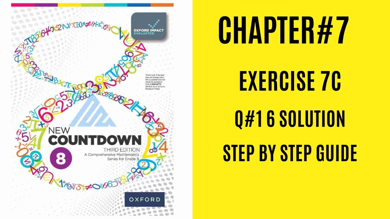 q.no:16 exercise 7C class 8 math's oxford - YouTube