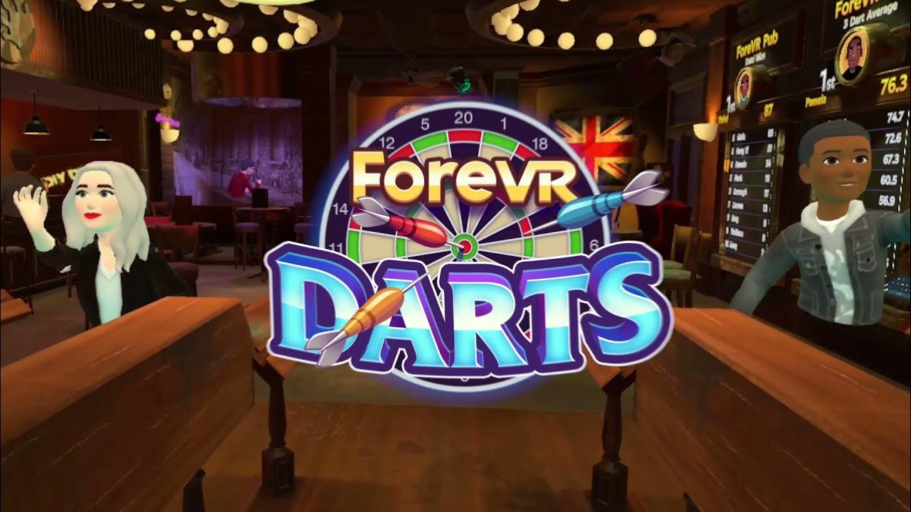 ForeVR Darts Gameplay Trailer Oculus Quest & Quest 2! Play with Hands