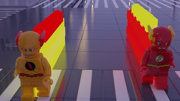 FLASH VS REVERSE FLASH SPEED RACE |lego animation