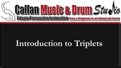 How to Play Triplets on Drums by Thom Callan