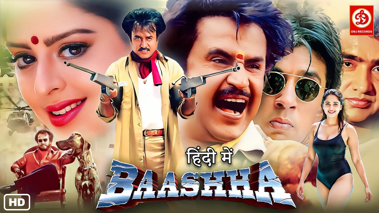 Baashha (HD)- Superhit Blockbuster Hindi Dubbed Love Story Action Full Movies | Rajinikanth, Nagma