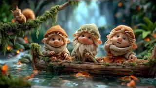 Tiny Forest Gnomes Fishing by the Stream 🎣🌊 Calm Celtic Music & Relax