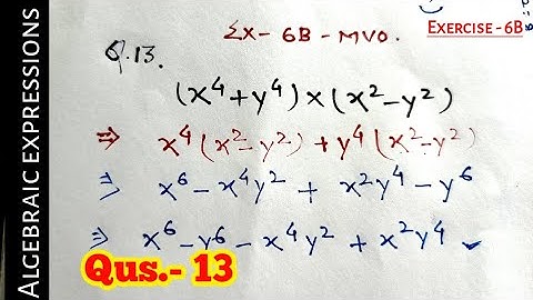 Exercise- 6B | Qus- 13 | Class 8 | Operations On Algebraic Expressions | R S AGGARWAL  #mvo #algebra