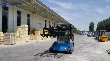 Rippa RS20 Skid Steer Mastering Logs with Hydraulic Grapple: Forest Work Made Easy#rippa #skidsteer