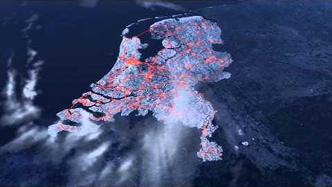 NETHERLANDS FROM ABOVE 2 - Data Visualization of snow plows in a winter storm