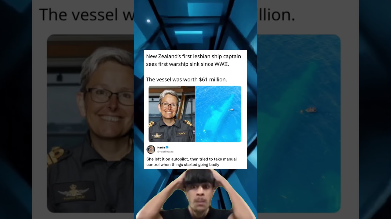 New Zealand's first lesbian ship captain sees first warship sink since WWII.