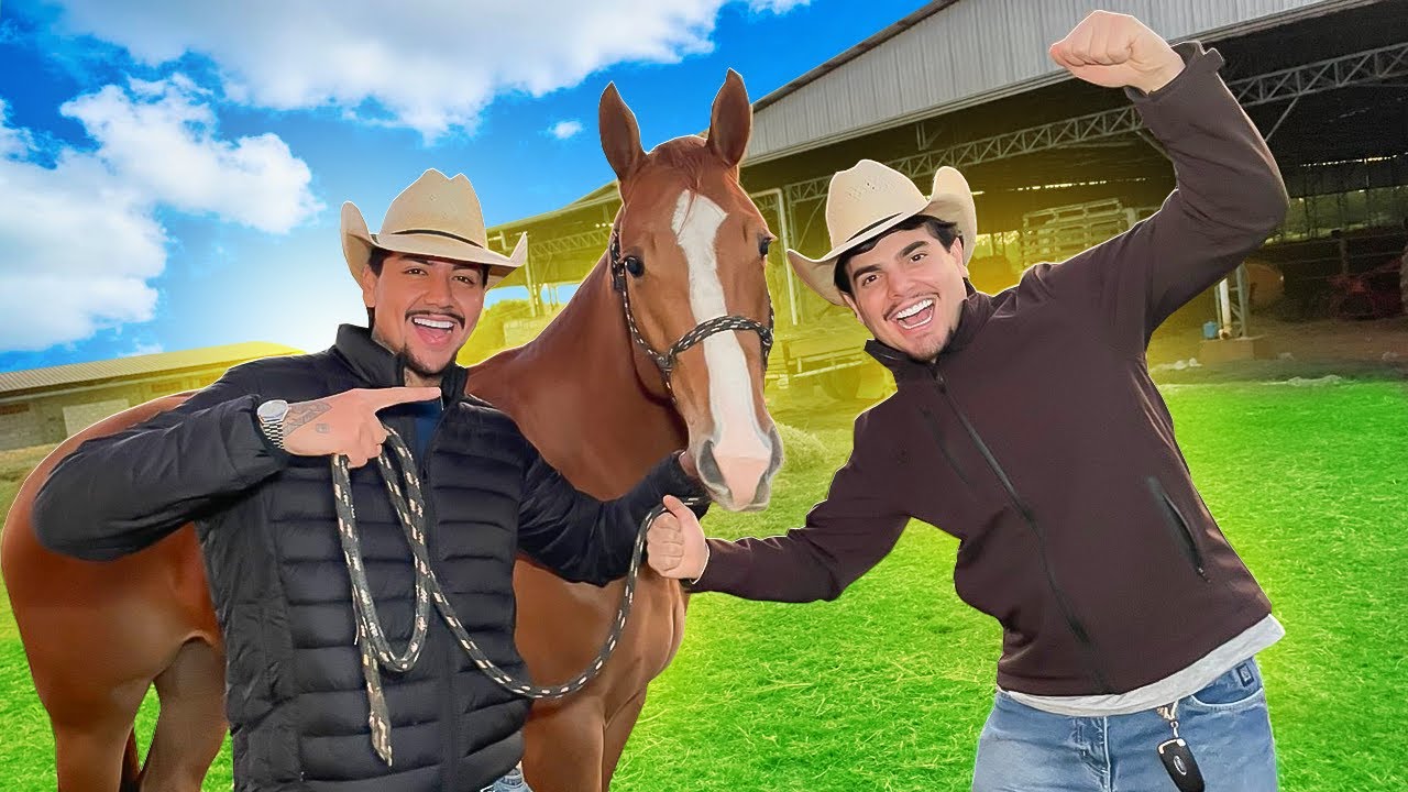 DEI DE PRESENTE UM CAVALO DE R$50,000 PARA O GABRIEL VETUCHE😱