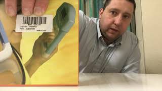 Electronic hand grip test dynamometer. Unboxing and testing